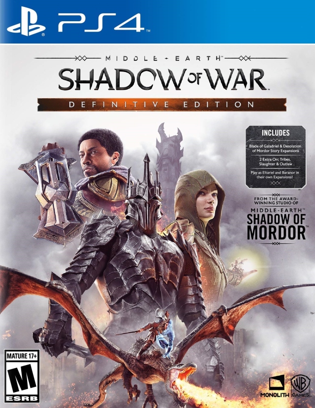 PS4 中土世界：战争之影 – 终极版.Middle-earth: Shadow of War – Definitive Edition-美淘游戏