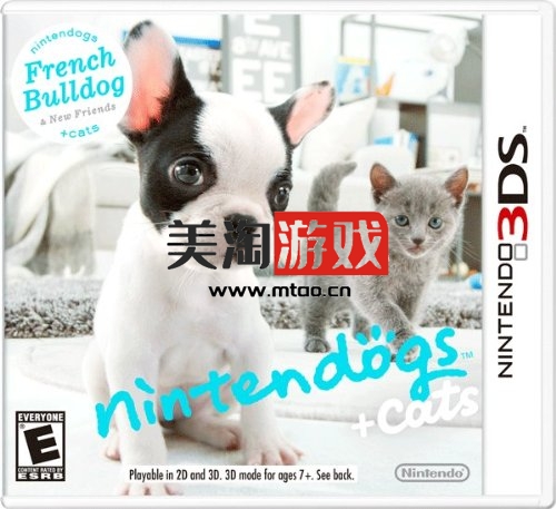 3DS 任天猫狗 法国斗牛犬与新伙伴 欧版下载-美淘游戏